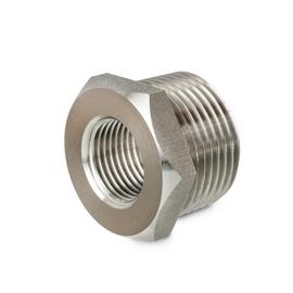 Nippelmuffe, 4404, 100 bar, BSPP/BSPT