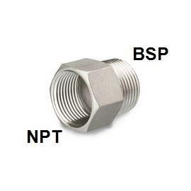 Muffe NPT-Nippel BSP, 316, 10 bar