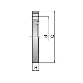 DIN 11864 Blind Nut Flange BNF, 4404, 25 bar, 0,8my