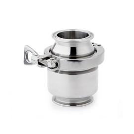 Clamp Kontraventil Clamp/Clamp, 4404 / EPDM, 10 bar, 0,8my