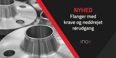 Svejseflanger med neddrejet rørudgang